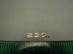 Emblem (rear) for 1:18 Mercedes Benz 250 W123, AGD, New