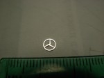 Emblem (rear) for 1:18 Mercedes Benz, 3D back star 4.7mm 1/16 1/18 1/20 AGD, New