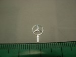 Емблема (отпред) за 1:12 Mercedes Benz, 3D star Stern звезда 6.0 mm 1/12 1/14 1/16 AGD, Нов