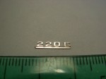 Emblem (rear) for 1:18 Mercedes Benz 220E W124, AGD, New