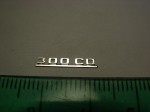 Emblem (rear) for 1:18 Mercedes Benz 300CD W124 Coupe, AGD, New