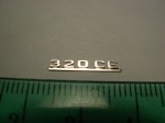 Emblem (rear) for 1:18 Mercedes Benz 320CE W124 Coupe, AGD, New