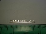 Emblem (rear) for 1:18 Mercedes Benz 300CE-24 W124 Coupe, AGD, New