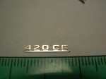 Emblem (rear) for 1:18 Mercedes Benz 420CE W124 Coupe, AGD, New