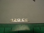 Emblem (hinten) für 1:18 Mercedes Benz 420CE W124 Coupe, AGD, Neu