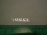 Emblem (rear) for 1:18 Mercedes Benz 500CE W124 Coupe, AGD, New