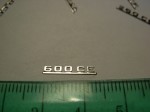 Emblem (rear) for 1:18 Mercedes Benz 600CE W124 Coupe, AGD, New