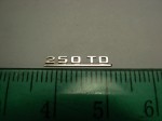 Emblem (rear) for 1:18 Mercedes Benz 250TD W124 Kombi Station Wagon, AGD, New