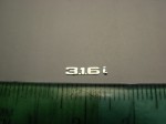 Emblem (hinten) für 1:18 BMW E30 316 318is 320i 325e 333i 324d 3-series, AGD, Neu