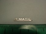 Emblem (rear) for 1:18 Mercedes Benz 4-MATIC, AGD, New